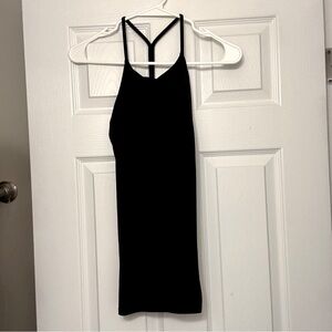 Lululemon black Y strap halter tank